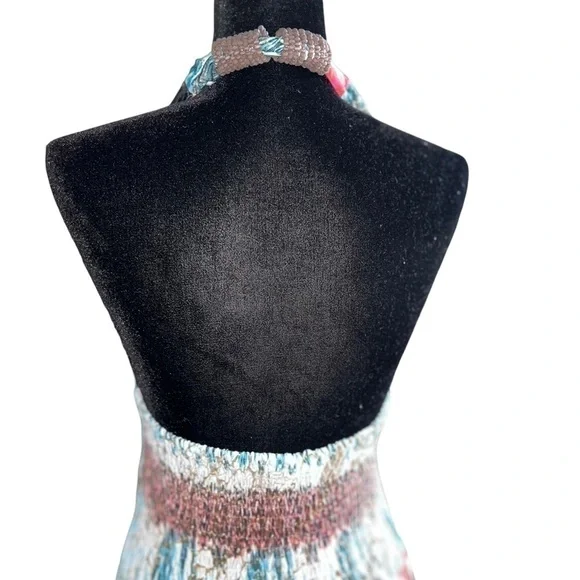 Shoreline Women’s Halter Multi-Color Maxi Dress Size L/XL - Picture 4 of 10